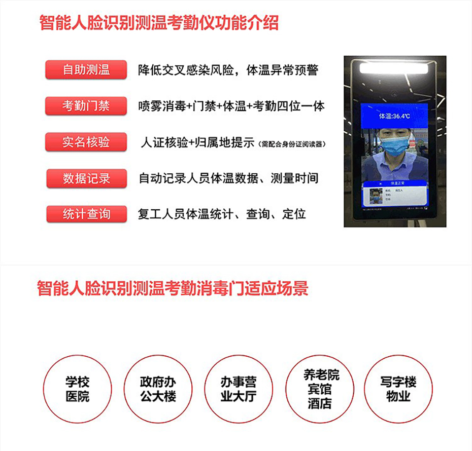 多功能测温消毒门